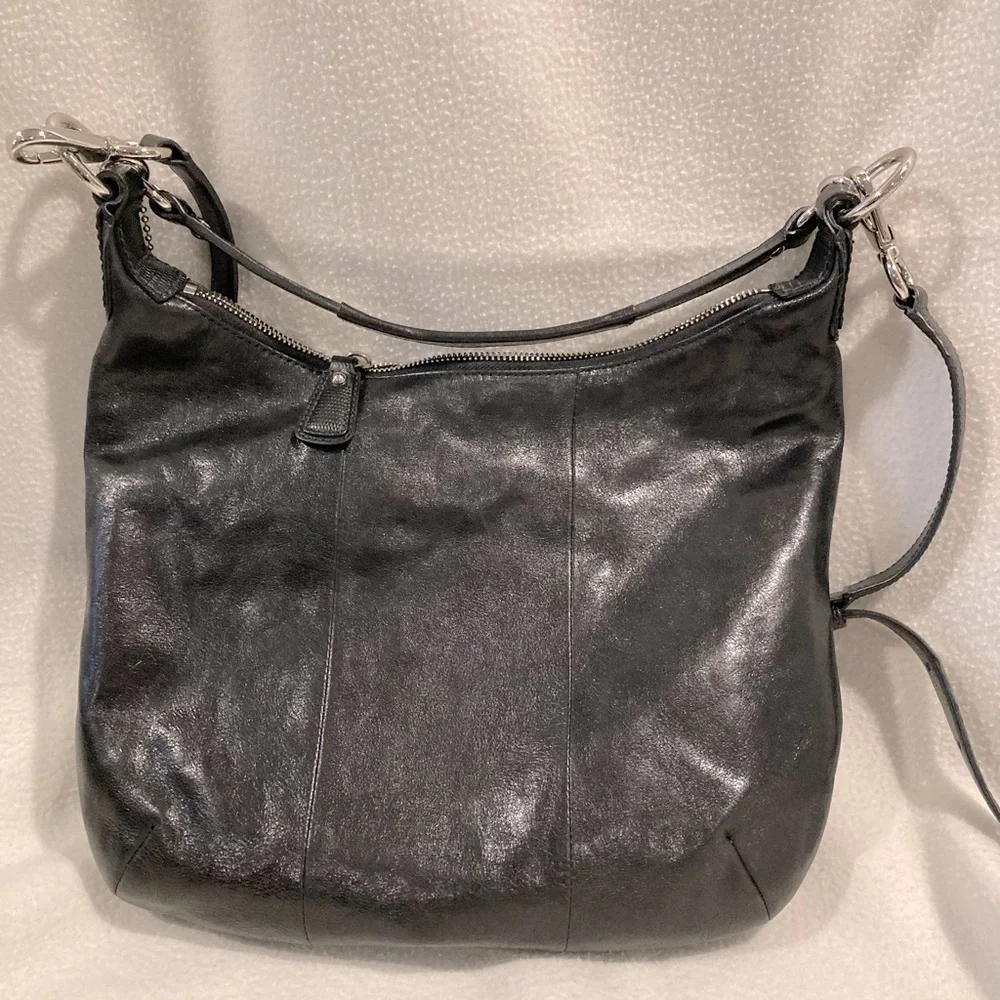 VINTAGE Kirsten Hobo Coach Satchel in Black - Picture 3 of 8